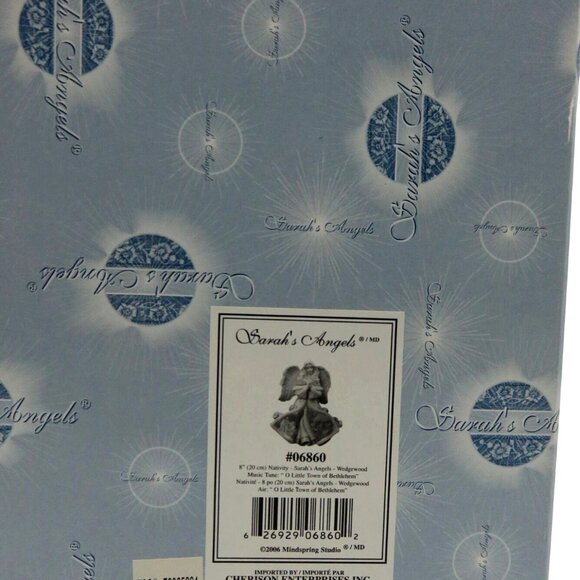 SARAHS ANGELS Praying Angel Musical Figurine in Nativity Scene Dress 2006 Boxed - Picture 10 of 11